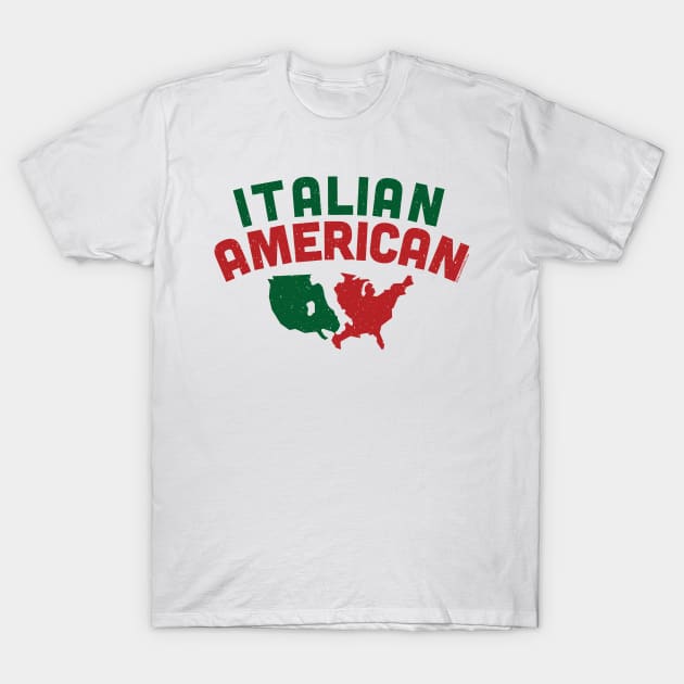 Italian American Map T-Shirt by ItalianPowerStore